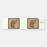 Camel - Colorful Antiquarian Book Illustration Bumper Sticker