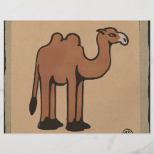 Camel - Colorful Antiquarian Book Illustration Custom Flyer