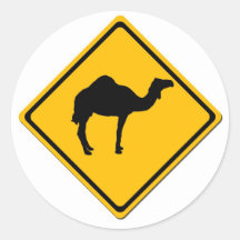 Camel Crossing Sticker