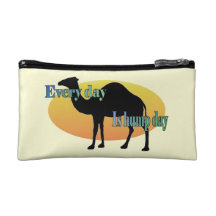Camel "Every Day is Hump Day" Cosmetics Bags