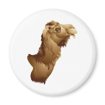 Camel  Head Fridge Magnet
