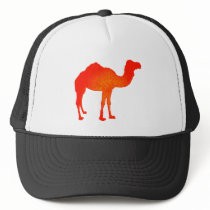 Camel in Red Trucker Hats