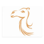 Camel in Swish Drawing Style Post Card