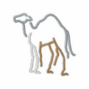 Camel Outline embroidered shirts