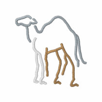 Camel Outline embroidered shirts