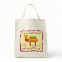 Camel Quilt Canvas Bag