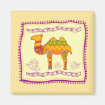Camel Quilt Fridge Magnet