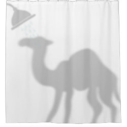 Camel Shadow Silhouette Shadow Buddies in Shower Shower Curtain