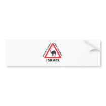 Camel Sign in Israel Bumper Stickers
