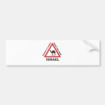 Camel Sign in Israel Bumper Stickers