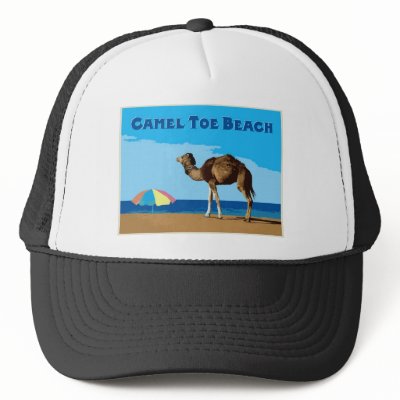 Camel Toe Beach Sand surf and beach umbrella Low tide