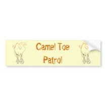Camel Toe Patrol Bumper Sticker bumper stickers