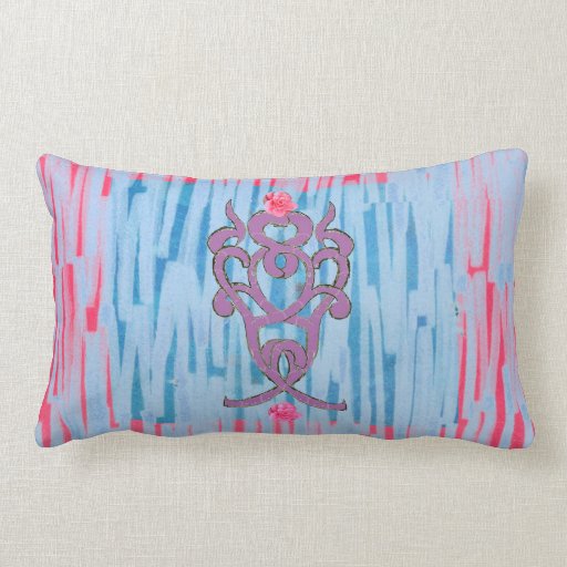 Camelia & Pattern Throw Pillow