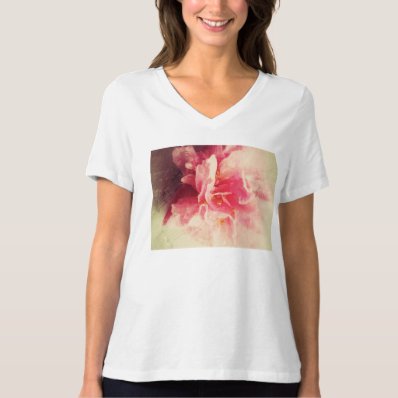 Camellia flower with music tee shirt