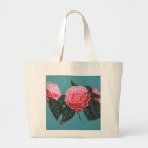 Camellia Japonica Sky Canvas Bag