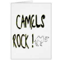 Camels Rock! Greeting Card