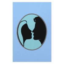 Cameo Kiss Silhouette stationery