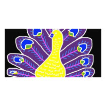 Cameo Peacock Photo Greeting Card
