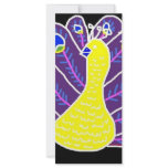 Cameo Peacock Rack Card Design