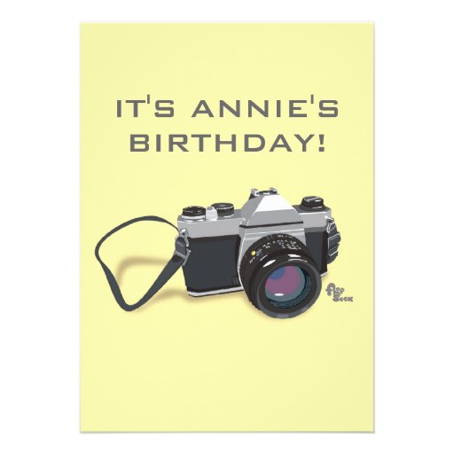 Camera Birthday Invitation