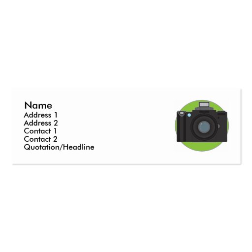 Camera Business Card Templates