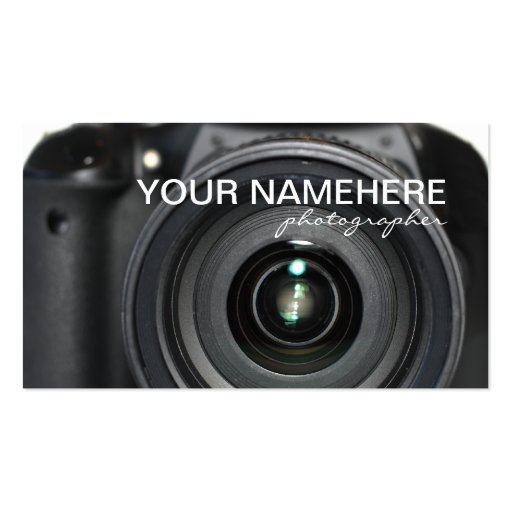 Camera Business Cards (front side)