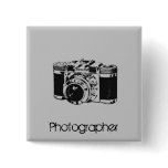 Camera Pinback Buttons