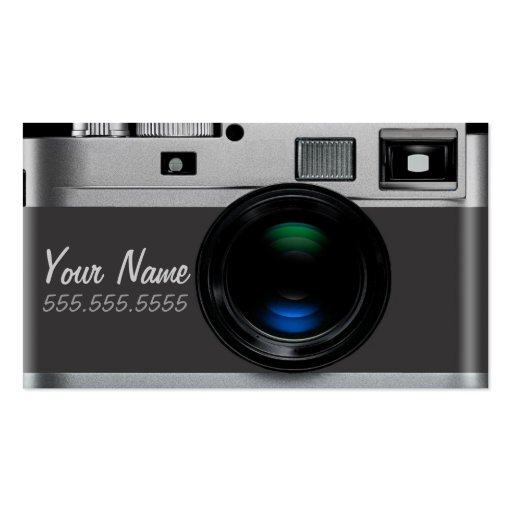Camera Card Business Card Template (front side)
