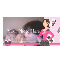 Camera Girl photo cards by trennea Camera Girl photo cards