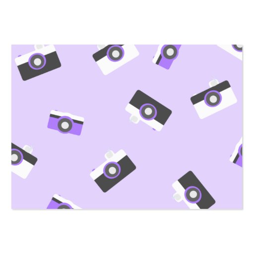 Camera Girl-Purple Business Card (back side)