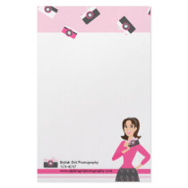 Camera Girl stationery by trennea Camera Girl stationery