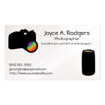 Camera & Lens Business Card