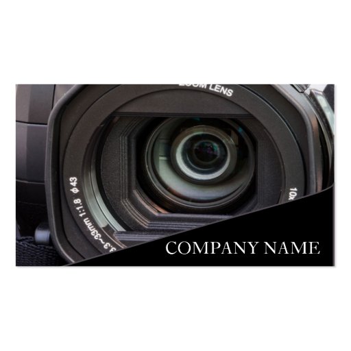 Camera Lens Photography Business Card (front side)