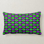 Camera Love Lumbar Pillow (Green and Purple) BLK pillows