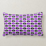 Camera Love Lumbar Pillow (Purple & Black) pillows