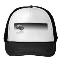 Camera on Black Gradient Hats