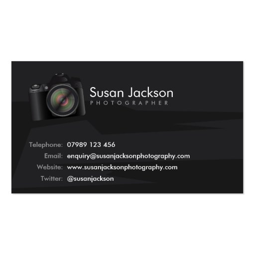 Camera Photographers Business Card