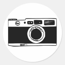 Camera Round Sticker