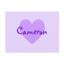 Cameron in Purple Post Cards