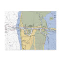 Cameron Louisiana Nautical Harbor Chart postcard by sailorpatp Cameron Louisiana Nautical Harbor Chart postcard