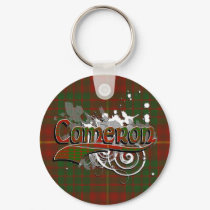 Cameron Tartan Grunge keychains by Scottish_Tartans Cameron Tartan Grunge keychains