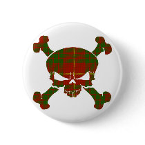 Cameron Tartan Skull No Banner Button