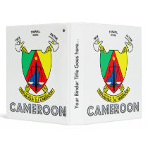 Cameroon Coat of Arms Vinyl Binder