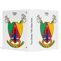 Cameroon Coat of Arms detail 3 Ring Binder