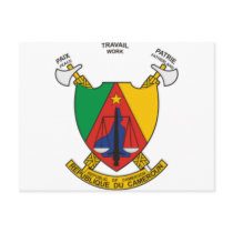 Cameroon coat of arms postcards