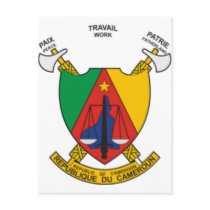 Cameroon coat of arms postcards