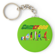 Cameroon Evolution of football gifts Key Chains