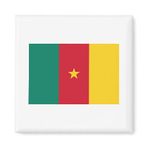 Cameroon FLAG International magnets by flagshirt Cameroon FLAG International magnets