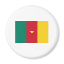 Cameroon FLAG International magnets by flagshirt Cameroon FLAG International magnets