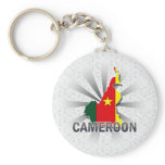 Cameroon Flag Map 2.0 Key Chains